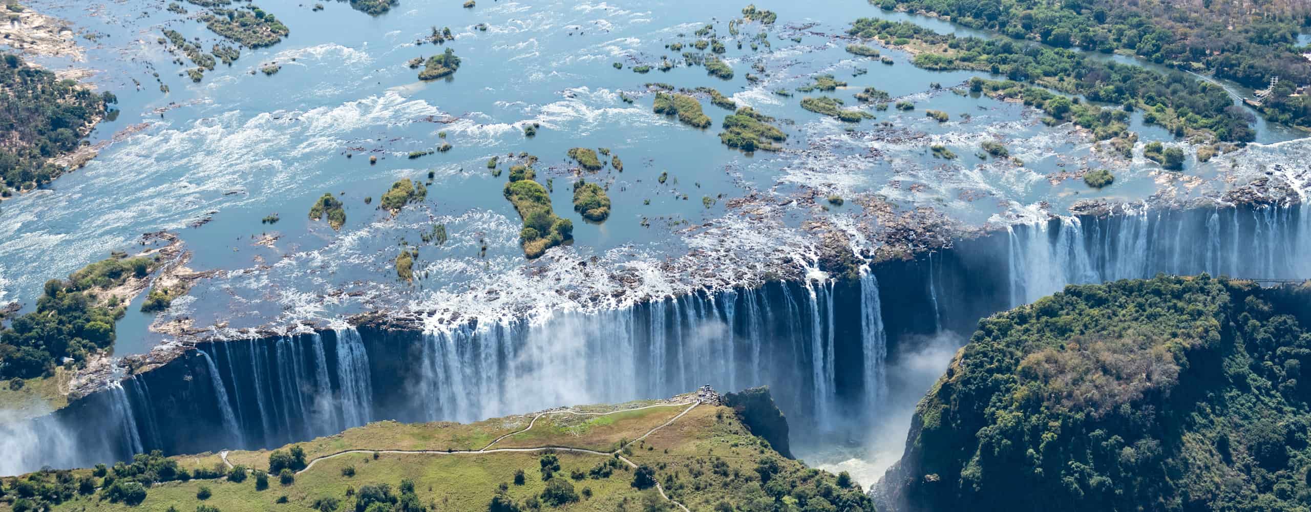 Victoria Falls On The Zambia Border